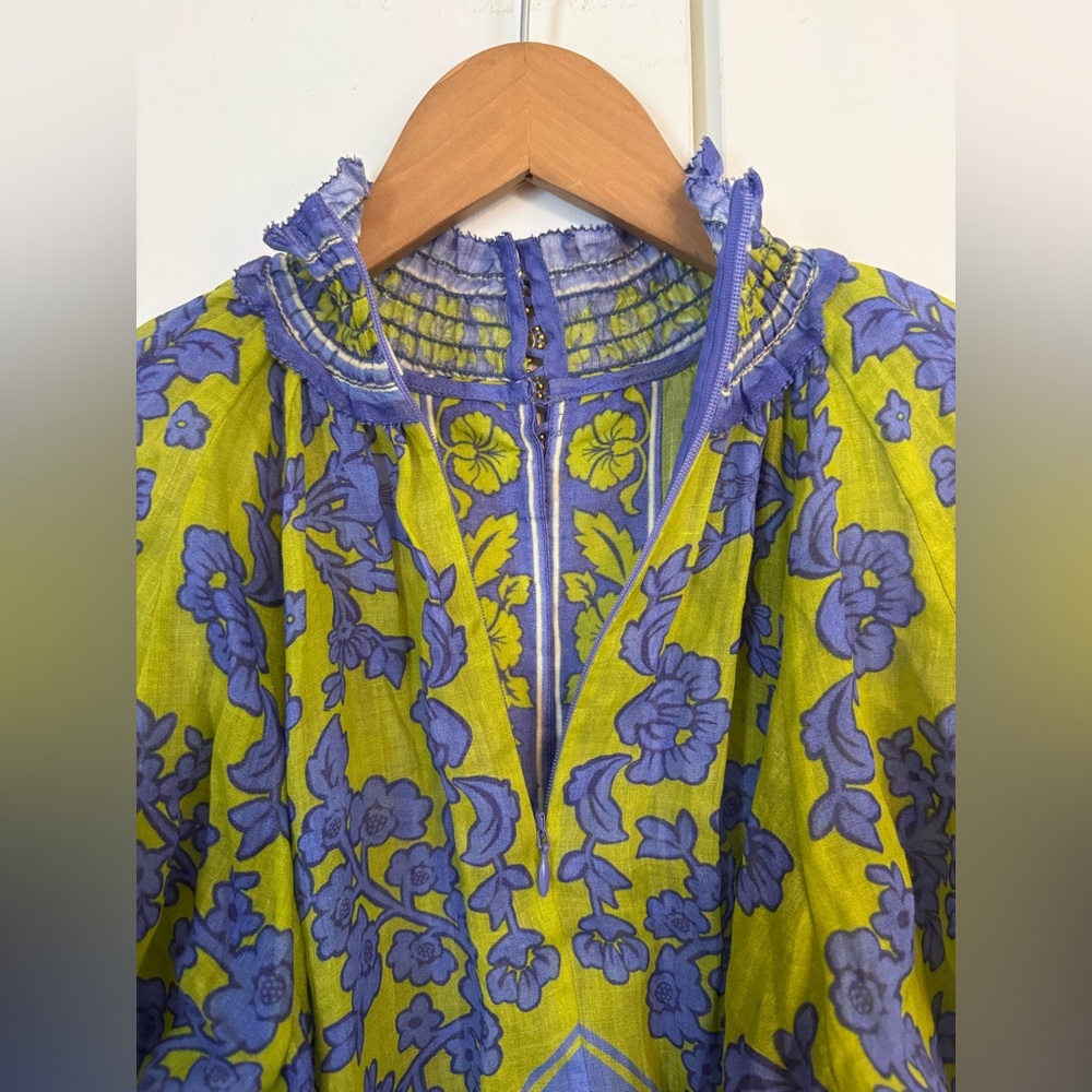 ZIMMERMANN Raie lantern floral-print minidress - Picture 6 of 9